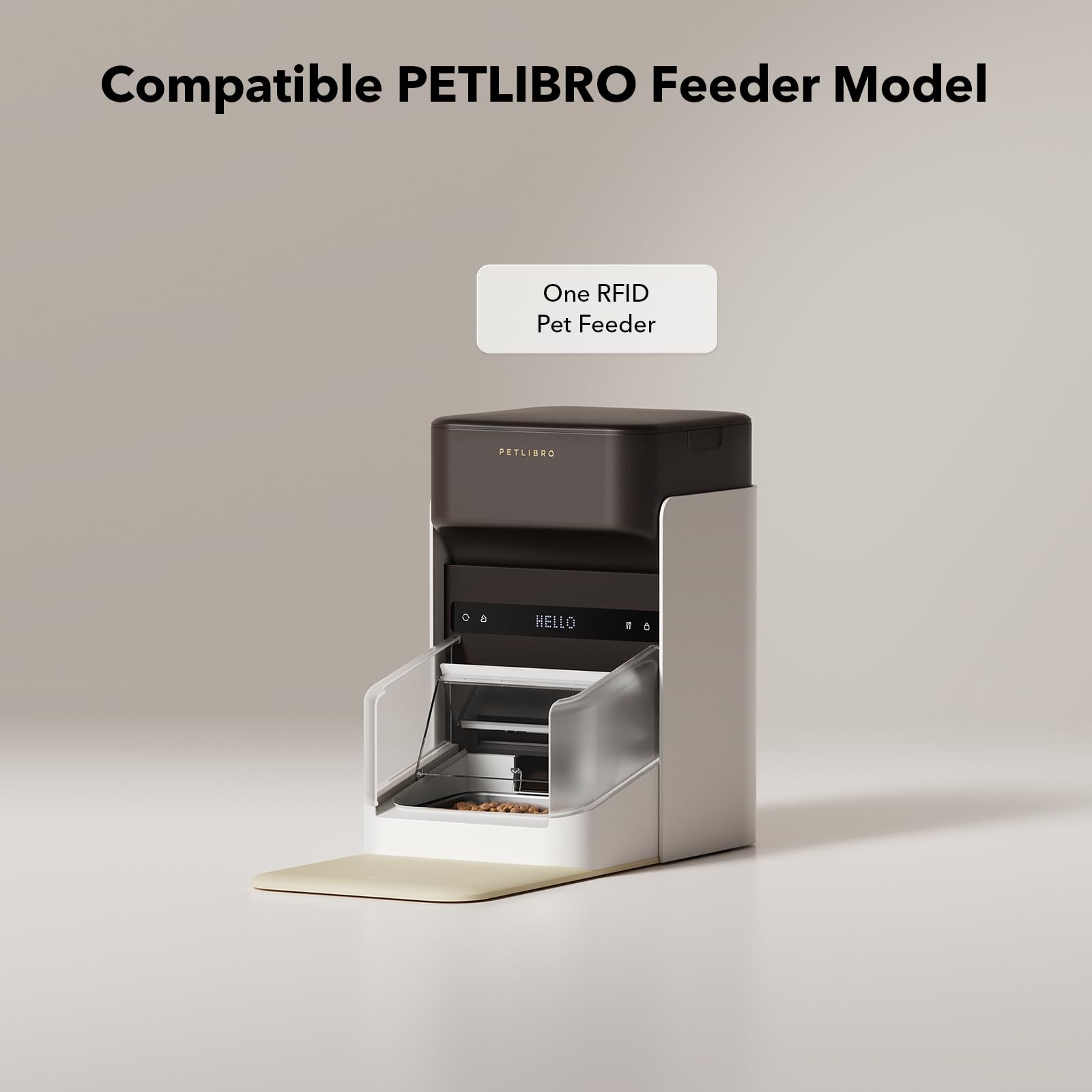 PETLIBRO Automatic Cat Feeder with Camera, 1080P HD Video with Night Vision, 5G WiFi Pet Feeder with 2-Way Audio, Low Food & Blockage Sensor, Motion & Sound Alerts for Cat & Dog Single Tray