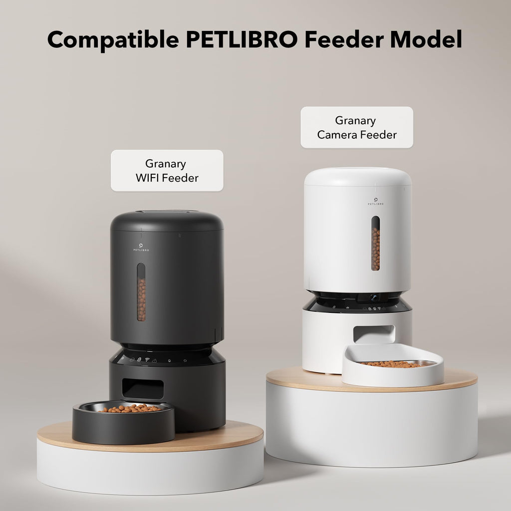 PETLIBRO Automatic Cat Feeder with Camera, 1080P HD Video with Night Vision, 5G WiFi Pet Feeder with 2-Way Audio, Low Food & Blockage Sensor, Motion & Sound Alerts for Cat & Dog Single Tray