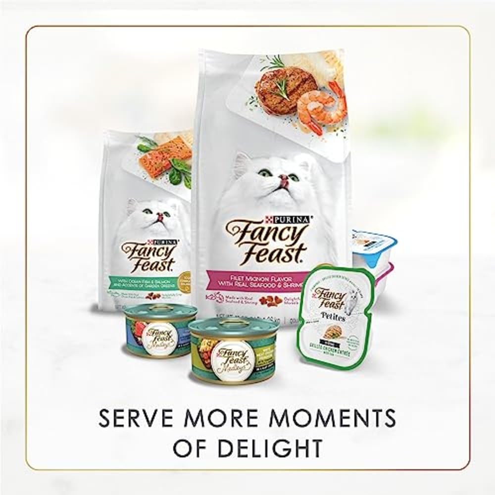 Fancy Feast Gravy Lovers Poultry & Beef Variety Pack - Grilled Gourmet Wet Cat Food (30 Pack)
