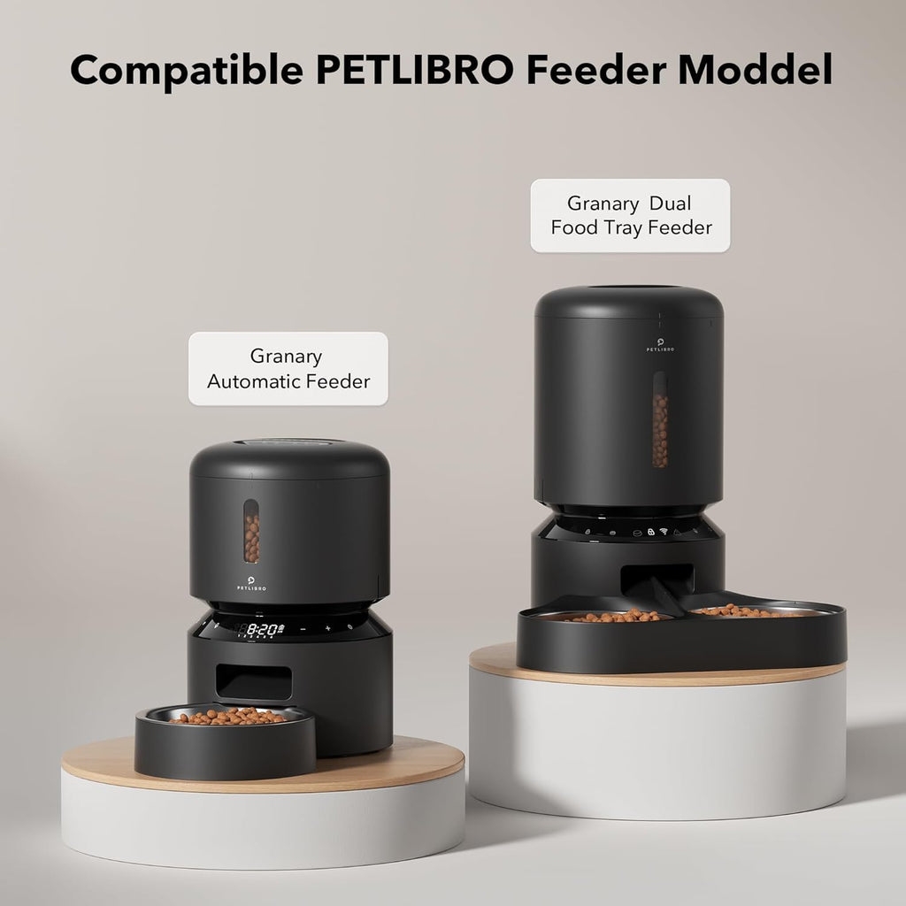 PETLIBRO Automatic Cat Feeder with Camera, 1080P HD Video with Night Vision, 5G WiFi Pet Feeder with 2-Way Audio, Low Food & Blockage Sensor, Motion & Sound Alerts for Cat & Dog Single Tray