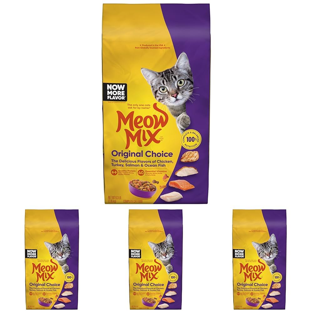 Meow Mix Original Choice Dry Cat Food - Complete Nutrition (6.3 lb)