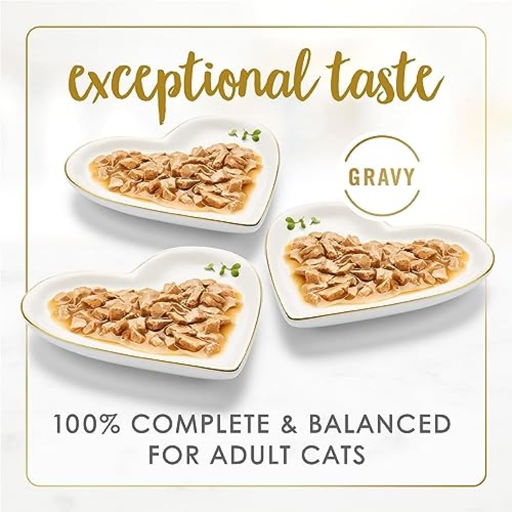 Fancy Feast Gravy Lovers Poultry & Beef Variety Pack - Grilled Gourmet Wet Cat Food (30 Pack)