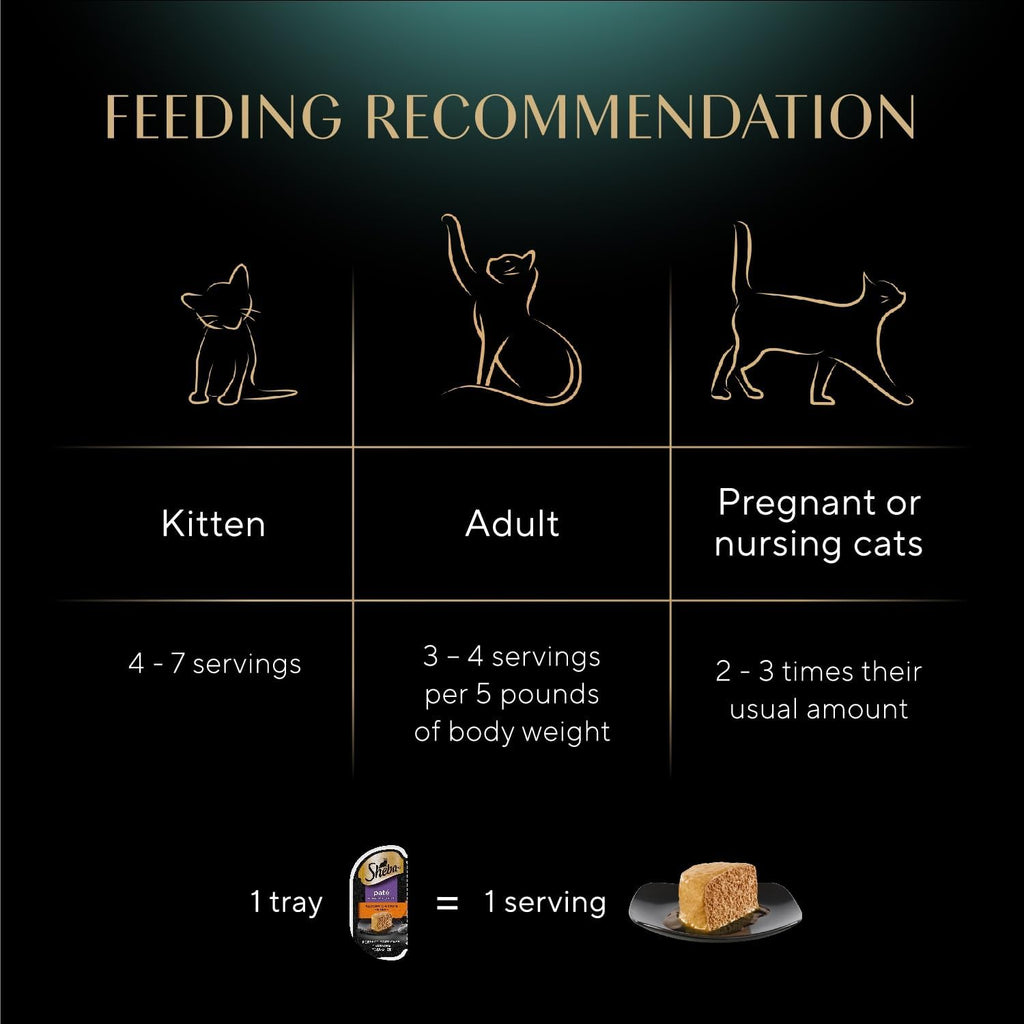 Sheba Perfect Portions Wet Cat Food Pate with Sustainable Salmon and Tender Whitefish & Tuna Entree Variety Pack, 2.6 oz. Twin-Pack Trays (12 Count, 24 Servings) (Pack of 2)
