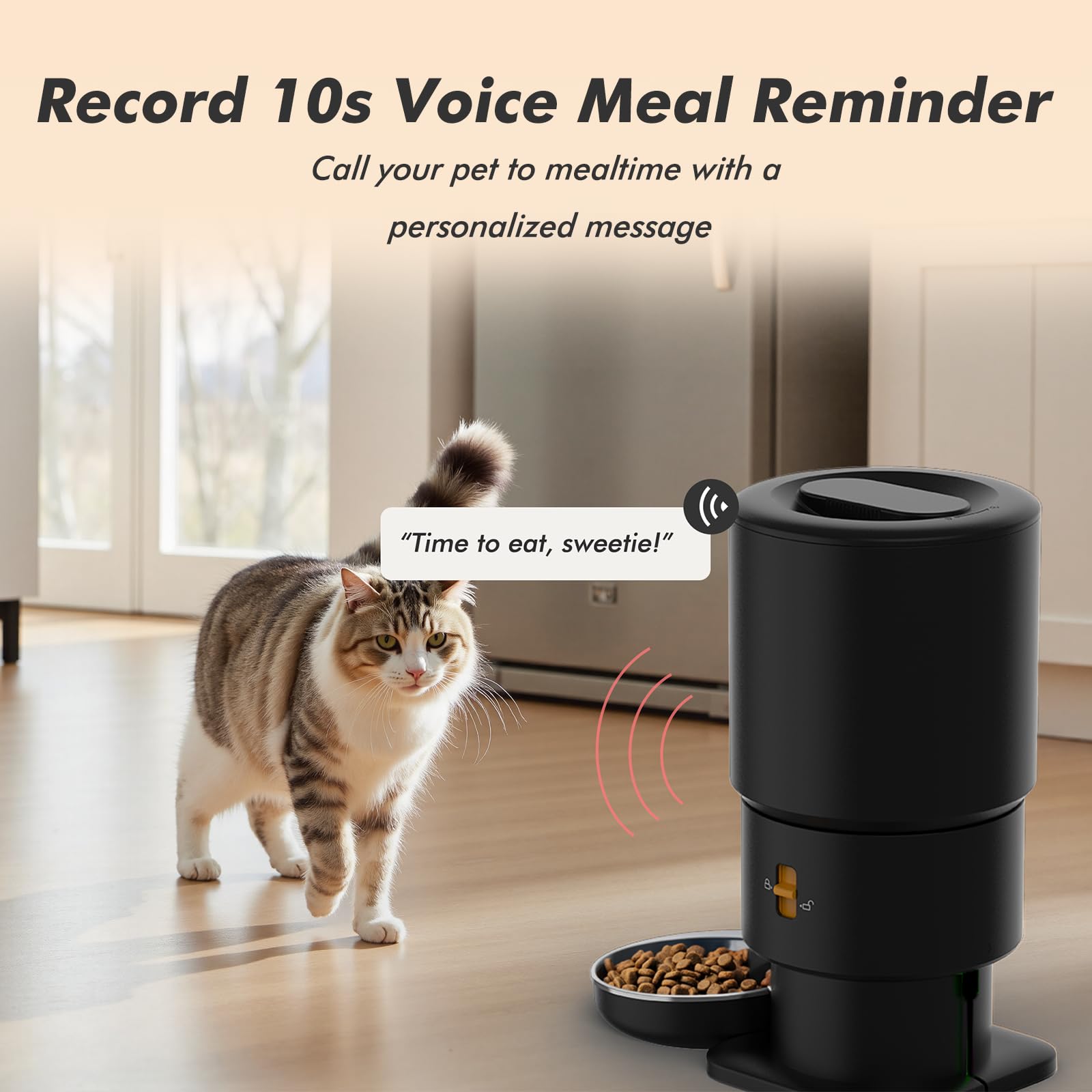 Automatic Cat Feeder with Camera - 5G WiFi Timed Cat Food Dispenser, 1080P HD Video with Night Vision, 1-15 Meals, 1-99 Portions, 2-Way Audio, Keeps Dry Food Fresh, 5L Auto Pet Feeder Also for Dogs