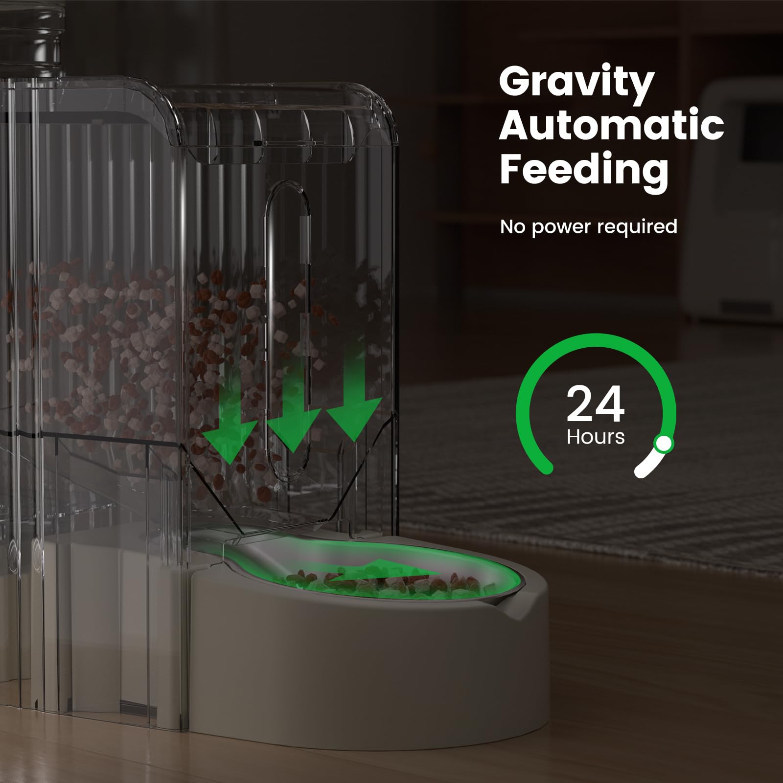 Gardner Pet Automatic Gravity Cat Food Feeder and Water Dispenser Stainless Steel Two-in-One Set Large Capacity Dispenser for Pets Dogs, Puppies, Kittens-(0.8 Gallons x 2)