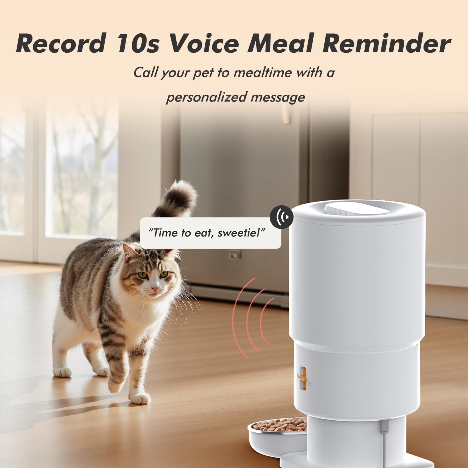 Automatic Cat Feeder with Camera - 5G WiFi Timed Cat Food Dispenser, 1080P HD Video with Night Vision, 1-15 Meals, 1-99 Portions, 2-Way Audio, Keeps Dry Food Fresh, 5L Auto Pet Feeder Also for Dogs