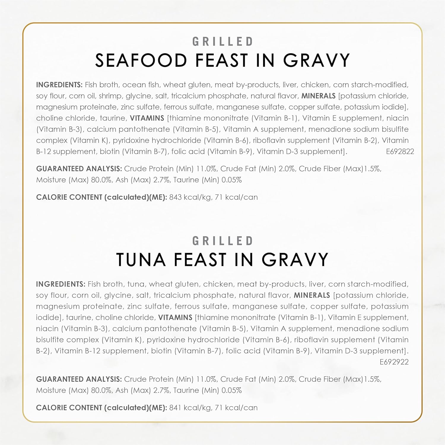 Fancy Feast Grilled Seafood Collection Variety Pack - Gourmet Wet Cat Food (24 Pack)