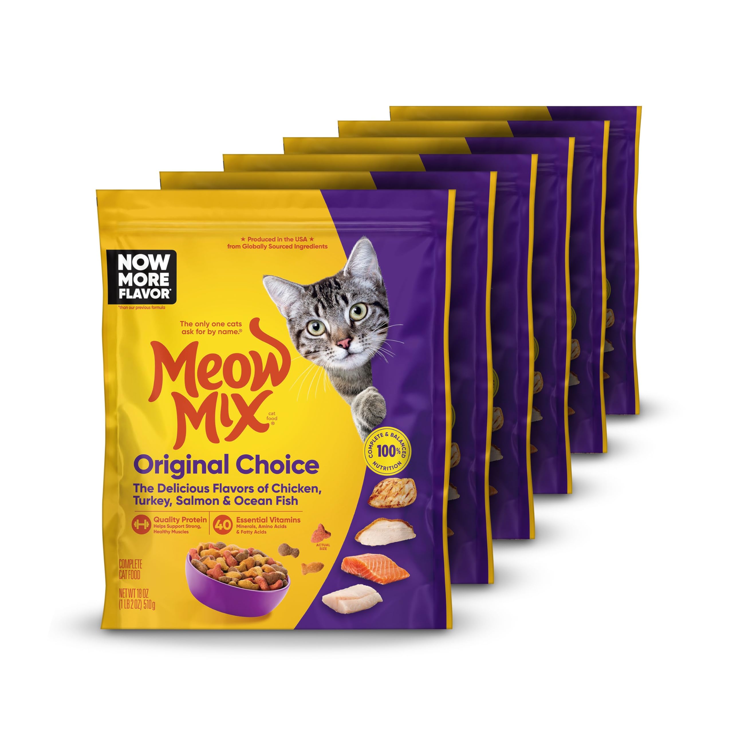 Meow Mix Original Choice Dry Cat Food - Complete Nutrition (6.3 lb)