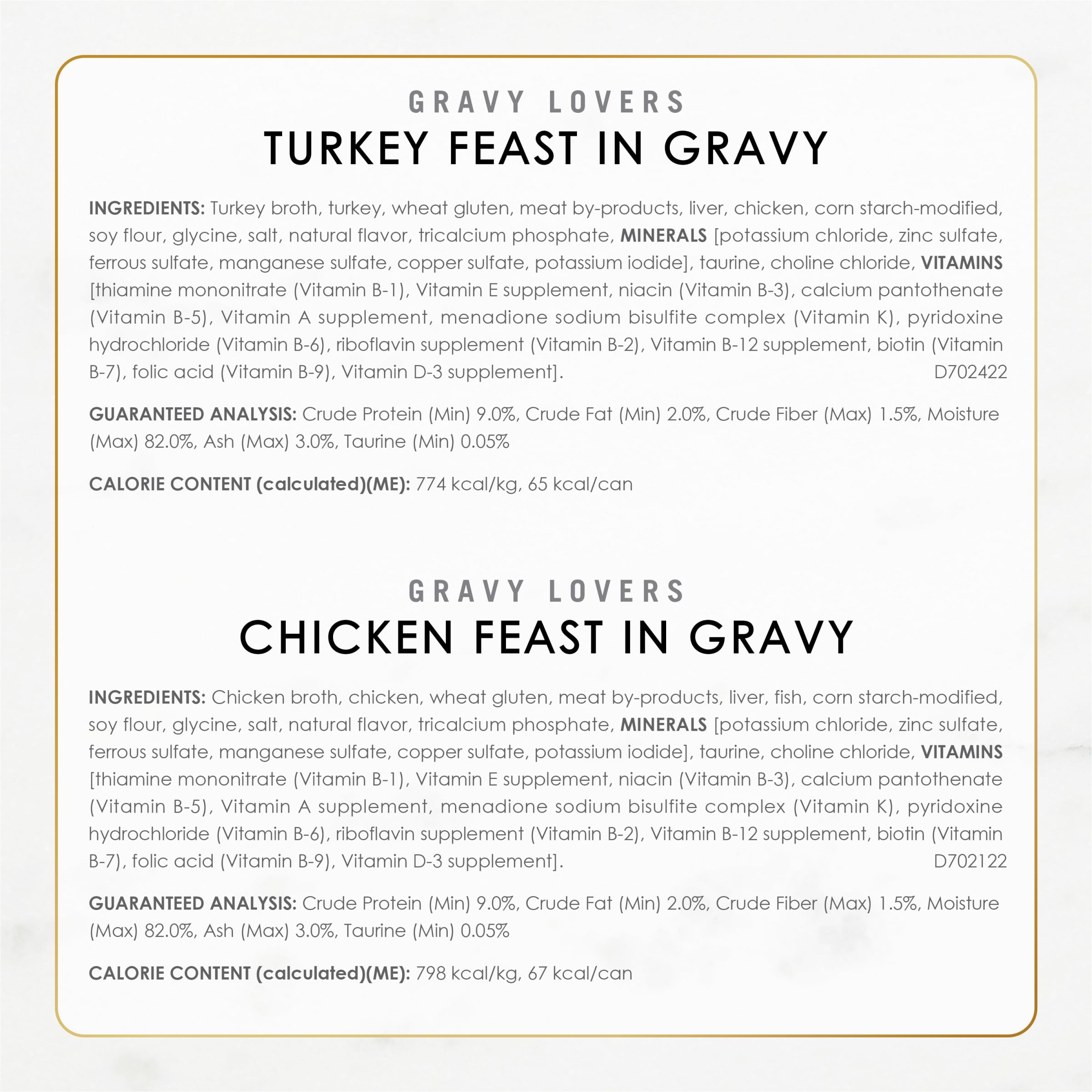 Fancy Feast Gravy Lovers Poultry & Beef Variety Pack - Grilled Gourmet Wet Cat Food (30 Pack)