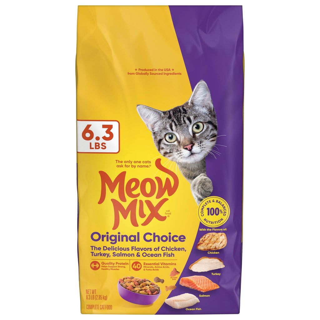 Meow Mix Original Choice Dry Cat Food - Complete Nutrition (6.3 lb)