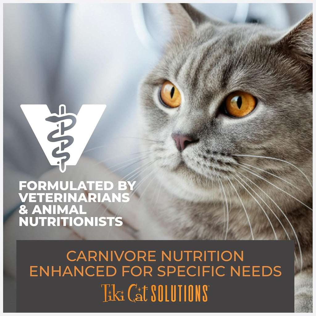 Tiki Cat Solutions Light Mousse, Chicken, Turkey & Pumpkin, Formulated to Support Healthy Trim and Fit, Functional Wet Cat for Adult Cats, 2.4 oz. Pouch (12 Count)